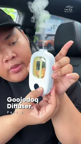 diffuser dia kecik jer, tapi boleh wangikan satu bilik! Bau hotel mewah pulak tu😍 #goojodoq 