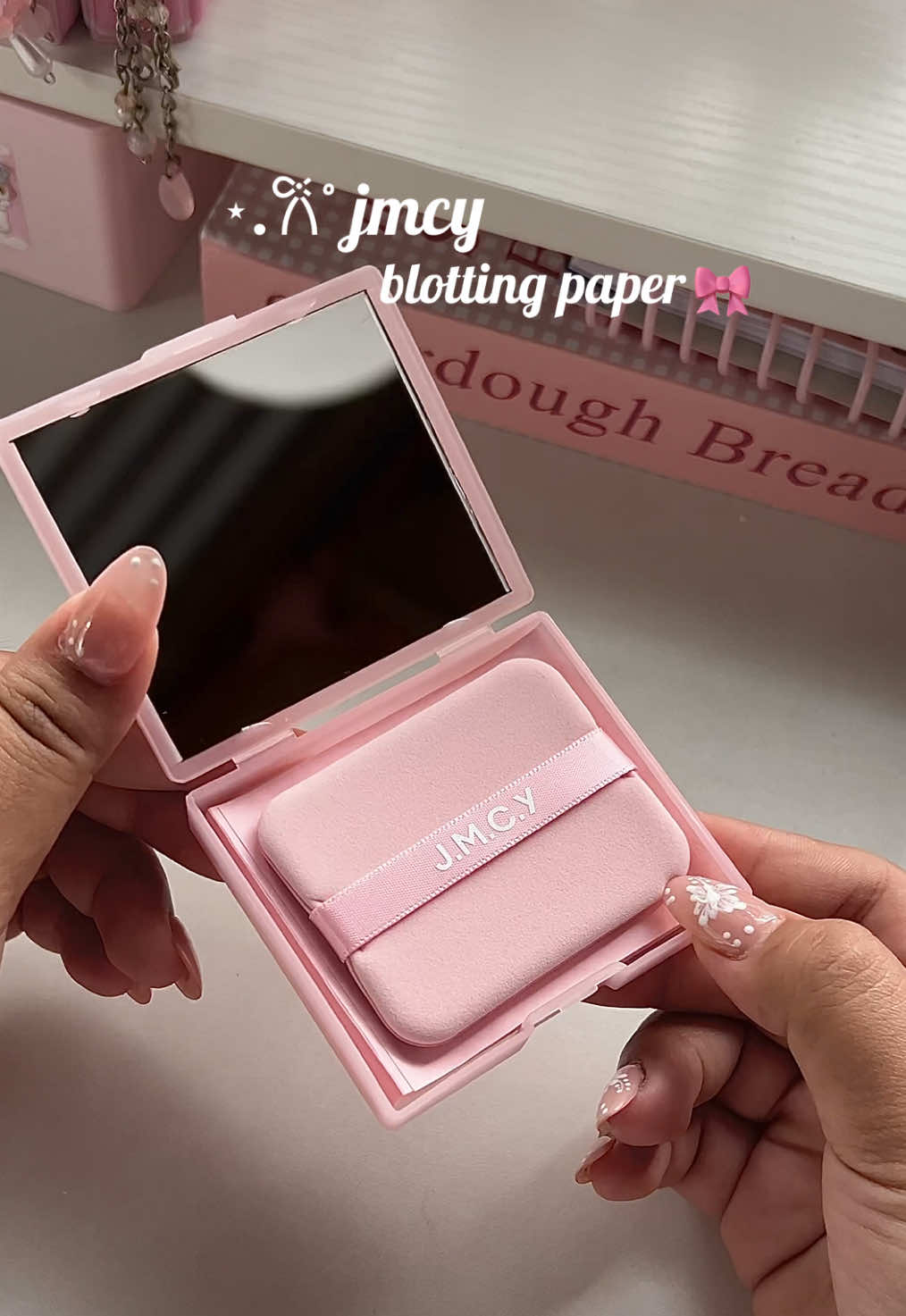 hygienic oil blotting paper!💘 #blottingpaper #oilyskin #oilyskintips #jmcy #fyp #pink 