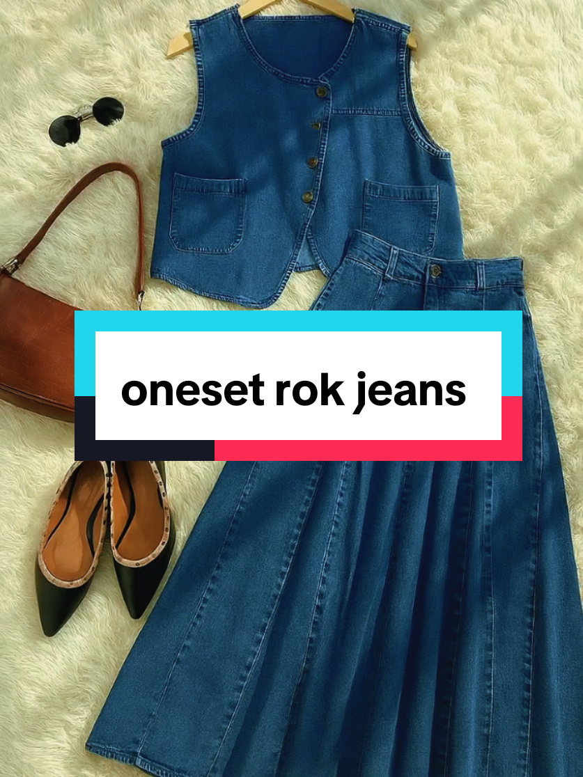 #Claudya Oneset Rok Vest Jeans Premium ( Only Vest+Rok) Stelan Wanita Terbaru #onesetwanita #setwanita #setelanwanita #onesetpremium #setelanrok #setelanjeans 
