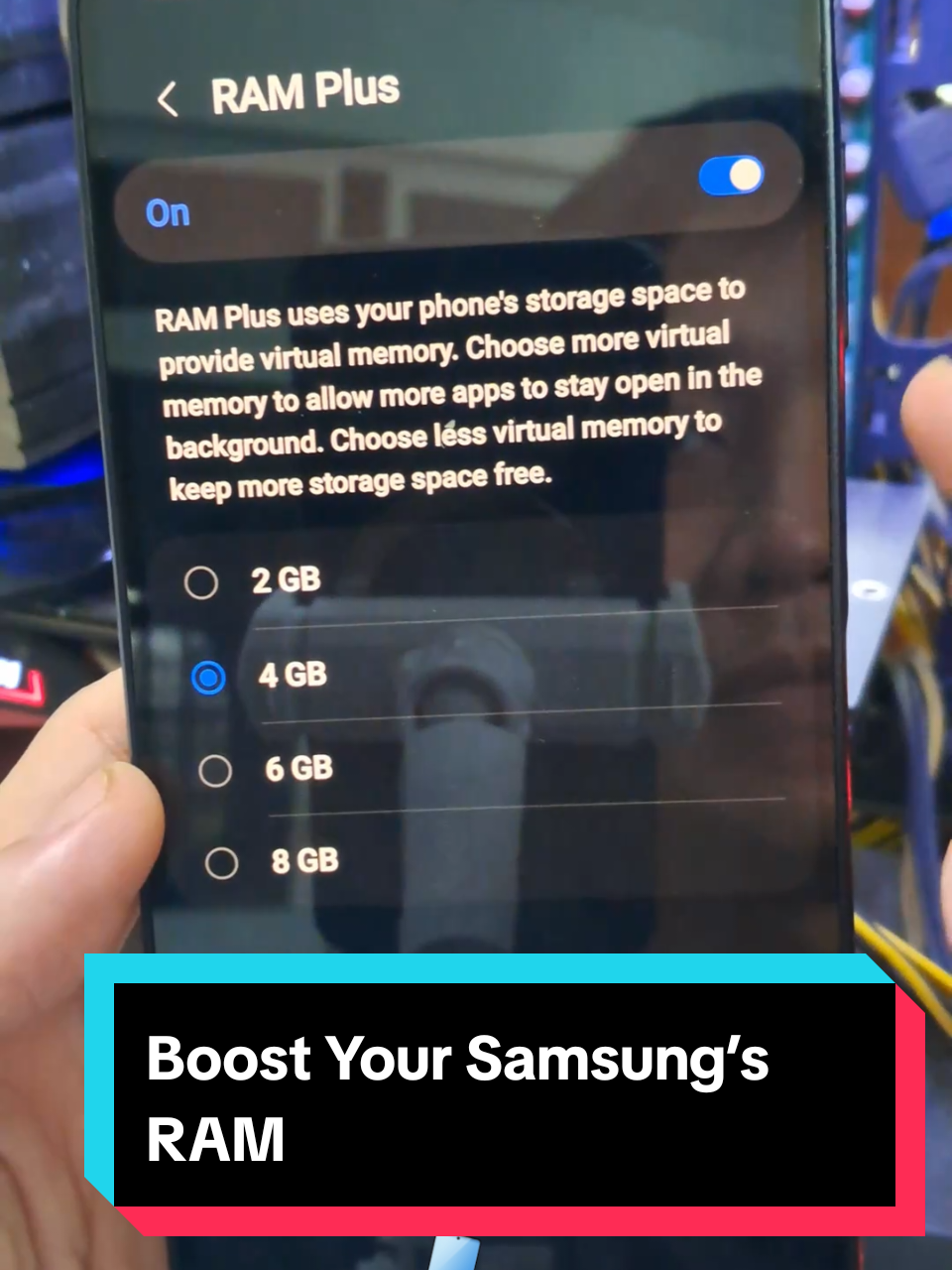 Boost Your Samsung’s RAM! 🚀📱 #SamsungTips #RAMPlus #PhoneSpeedUp #AndroidHacks #GalaxyTips #OneUI #VirtualRAM 