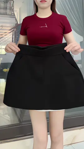 Chân váy chữ A che mỡ bụng, bồng nhẹ #chanvay#vangan#vayxinh#xuhuong#xuhuongtiktok #viral #viralvideo #thoitrang #thinhhanh 