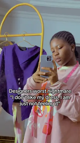How do you handle clients that never gets satisfied, no matter how you do it and they can’t even explain what is wrong with thier fit?? Service providers are humans too #ceonatty #fashiondesignrsinakure #fashiontiktok 