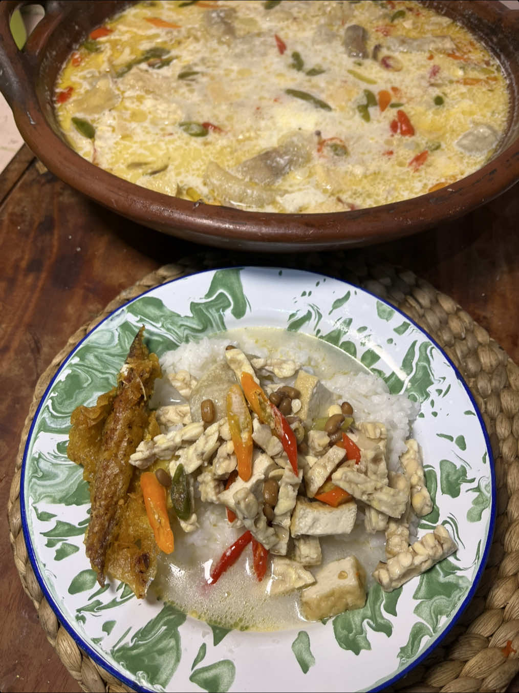 Jangan ndeso kacang tolo & pindang goreng☺️👌🏻 #janganndeso #kacangtolo #lodehtolo #sayurtolo 