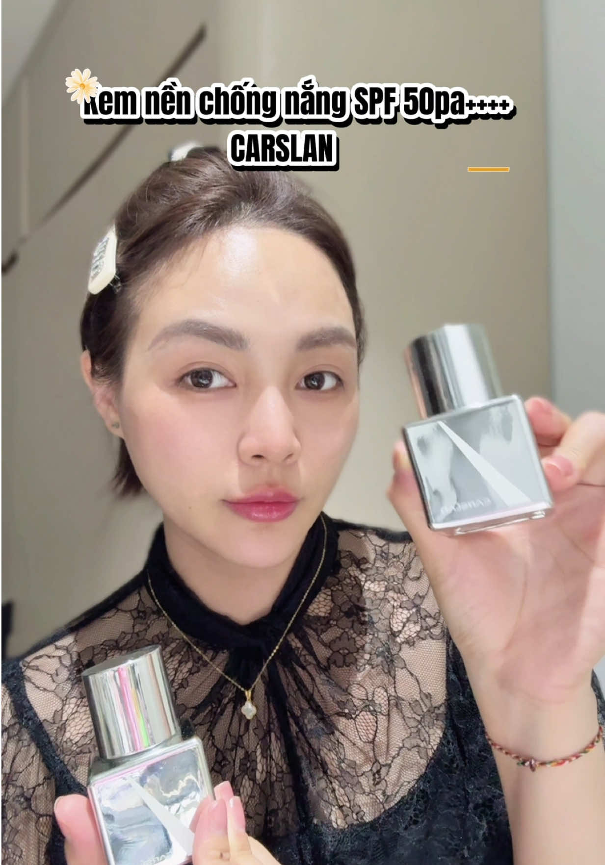 Kem nền chống nắng #Carslan sp50pa++++ đẹp xs ý. Mỏng nhẹ tự nhiên lên tone rạng rỡ hẳn. Che khuyết điểm tốt. Cực kì nên thử nha #kemnenchongnang #kemnenmakeup #makeup #xuhuong #makeuptutorial  #kemnenchongnangcarslan 