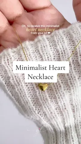Minimalist heart necklace✨ Antagal na nito sa ‘kin, looks new pa din.  #heartnecklace #necklace #necklaceforwomen #minimalistnecklace #nontarnishjewelry 