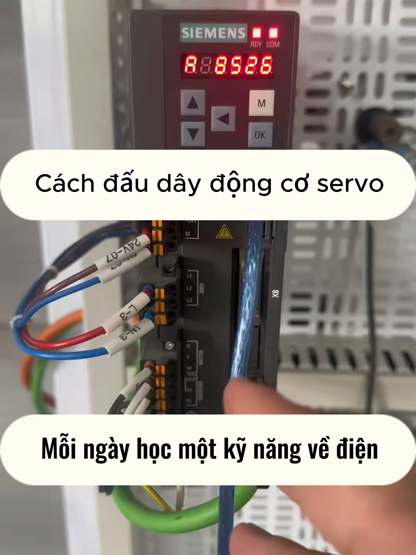 Cách đấu dây servo, mua sách lh mình nhé #tudonghoa #sachlaptrinhplc #laptrinhplc