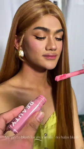 Thank you mama @Elmery Paul Unating for creating this blush!🩵🤍 #fyp #foryou #paulunatingmakeup 