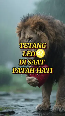 Tentang Leo di saat patah hati#leo #zodiakleo #leostrong #fypzodiak #patahhatileo #kontenzodiak #zodiakhariini #fyp @Baby singa 