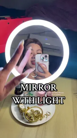Make up mirror with light #mirrorwithlights #vanitymirror #mirror #light #rechargeablelight #makeupmirror 