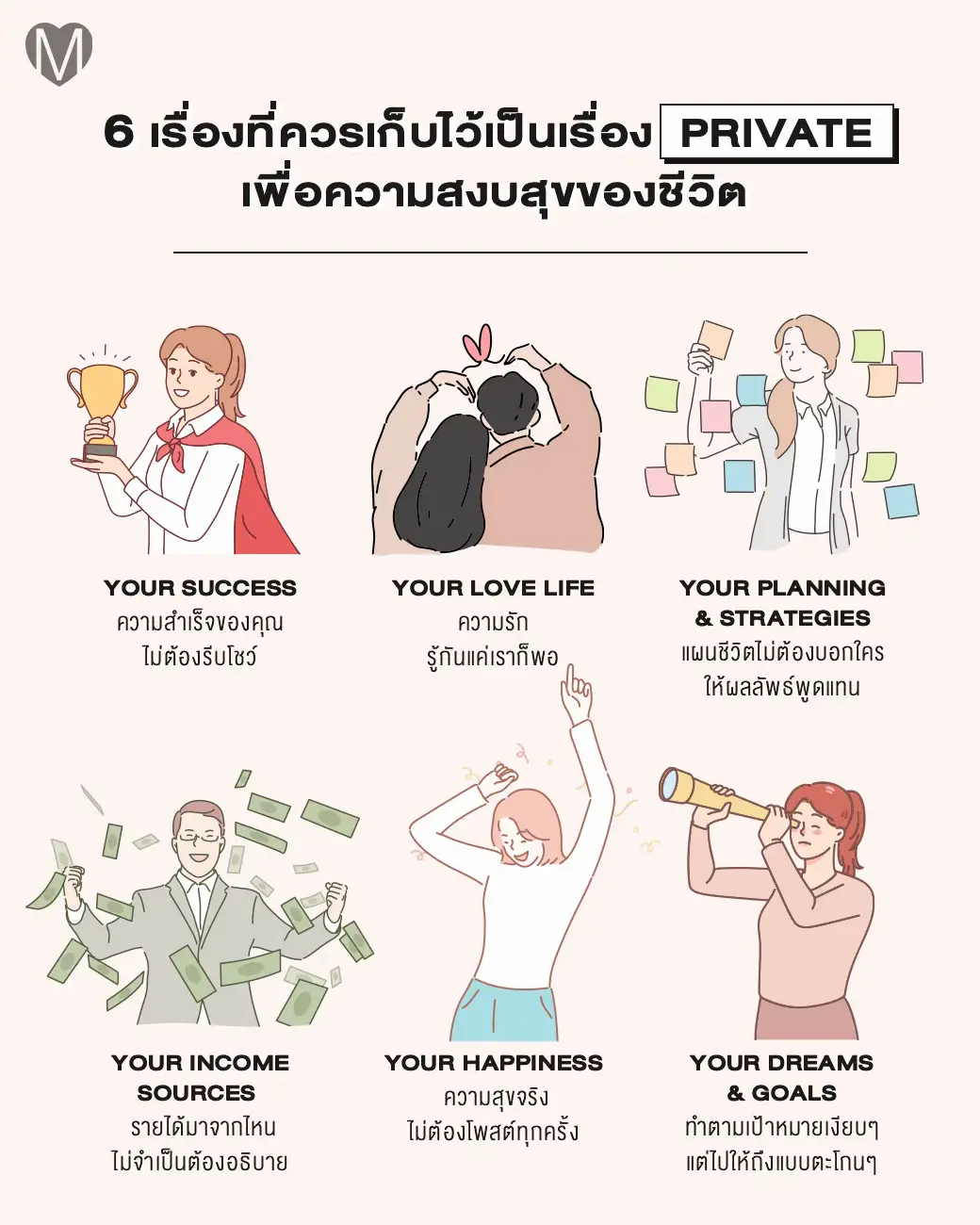 ไม่มีใครสนใจเราขนาดนั้น ยกเว้นคนไทย😂 เก็บ 6 เรื่องนี้ไว้เป็นเรื่อง Private ไม่โพสต์ลงโซเชียลเยอะ แล้วชีวิตสงบขึ้นจริงค่า🧘🏻‍♀️ เพราะการที่เรา Move in Silence ไม่บอกแผน เป้าหมาย หรือชีวิตรัก ให้กับคนกลุ่มใหญ่ๆ อย่างคนในโซเชียลรู้มากนัก ช่วยลดความคาดหวังและการตั้งคำถามชวนปวดหัวได้ . บางคนก็เชื่อในเรื่อง Evil Eyes พลังงานลบจากคนไม่หวังดี👁️ การทำทุกอย่างให้สำเร็จในความเงียบ หรือใช้ชีวิตแบบ #PrivateLife จึงเป็นที่นิยมมากๆ ในปีนี้ค่า มีใครลองทำแล้วรู้สึกว่าเวิร์ก ไม่เวิร์กยังไง มาแชร์กันได้น้าา💕 📌 ปี 2025 นี้ เทรนด์ Minimal Lifestyle และ Slow Living กำลังมาแรง การใช้ชีวิตแบบเรียบง่าย ไม่เปิดเผยเกินจำเป็น เป็นอีกก้าวสำคัญสู่ความสุขที่แท้จริง 💕 #privatelifetrend #evileyes #staysilence #boundariesmatter #MindfulLiving #minimalistlifestyle #privateoverpublic #ไลฟ์สไตล์2025 #selfgrowth #thecosmeticsshare #ชีวิตดี 