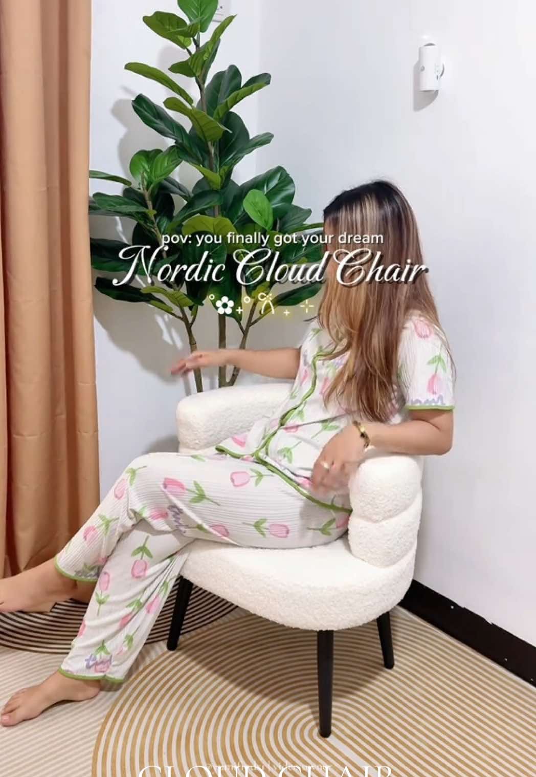 every tiktok affiliate dream chair🥰  it’s worth the price. #cloudchair #aesthetic #cloudsofa #aestheticsofa 