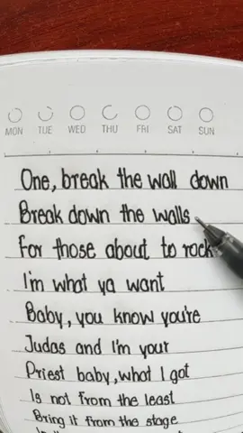 WWE Chris Jericho theme - Break Down the Walls #handwriting #WWE #fyp #chrisjericho 