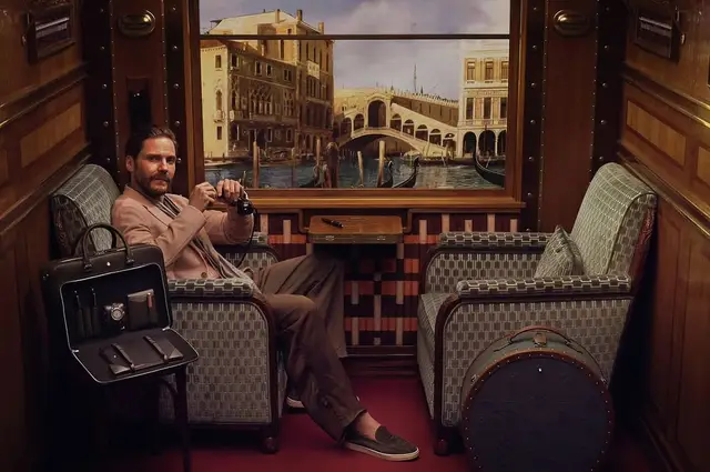 My goodness, what a magical night that was in Milan, travelling in a train designed by Maestro Wes Anderson to celebrate the global campaign designed by yet another Maestro, @marcotomasetta_dd . Sublimely elegant, sharp, cool. Montblanc, that was an absolute MEISTERSTÜCK. Honored to be part of this wonderful masterpiece, appreciation and love to all of you @stephanieradl @joeyking @esther.mcgregor @rupertfriend @houseofwaris Roman Coppola @charliegraystudio #LetsWrite #Montblanc @montblanc