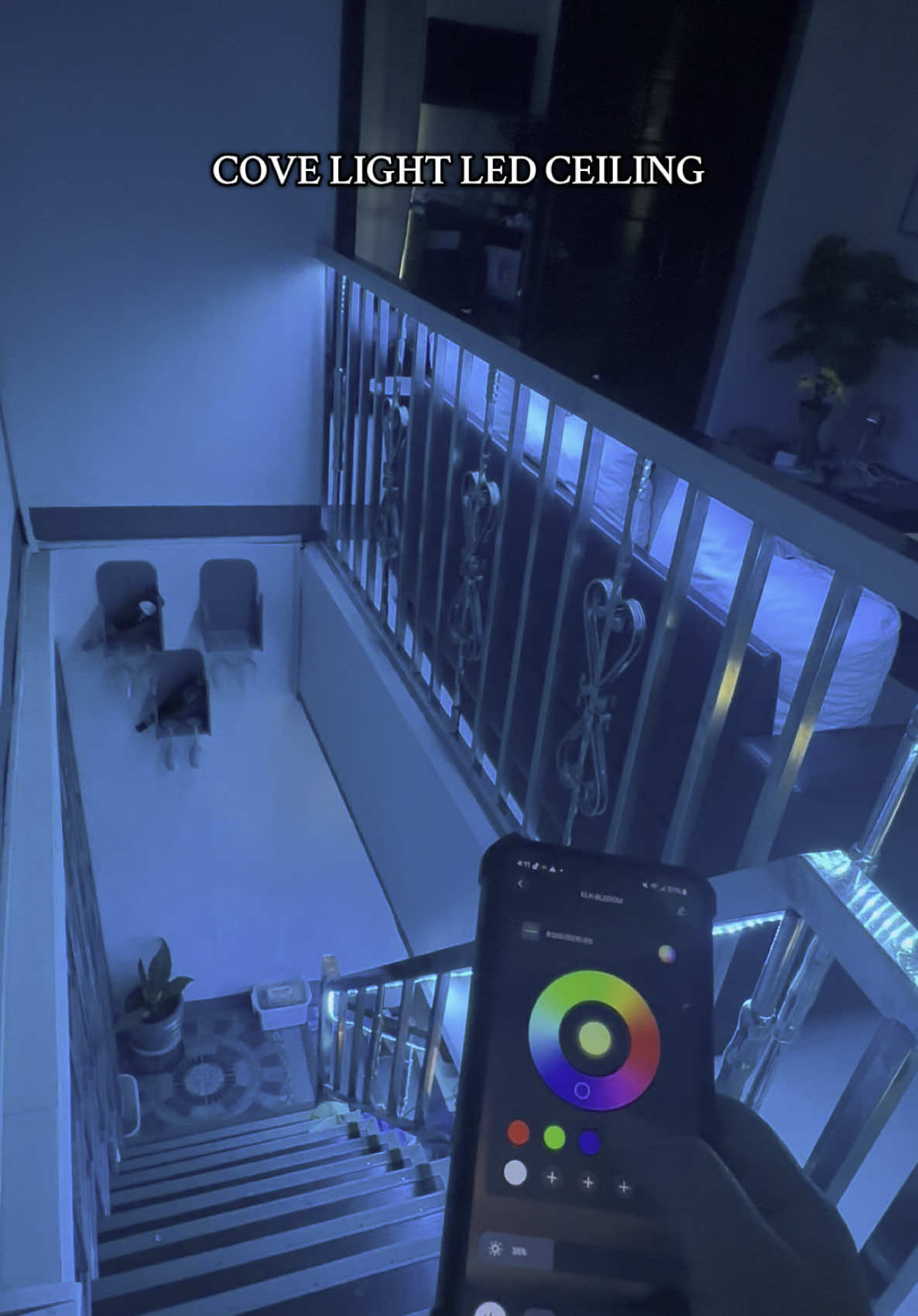 Cove Light led Ceiling witj remote control and phone app #covelight #ledlight #homeimprovement 