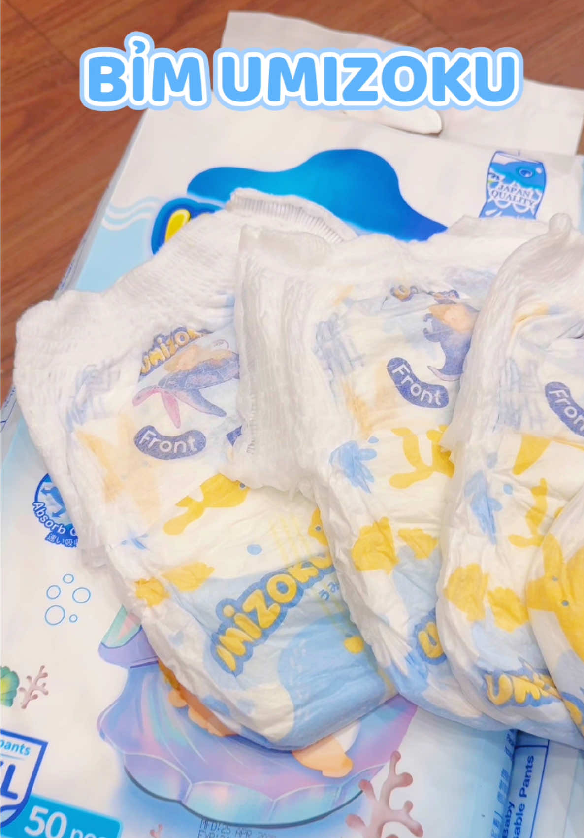 1 Túi Bỉm Khô Thoáng Cho Bé UMIZOKU #metruc #xh #bimumizoku #UMIZOKU #bimmongnhethamhuttot 