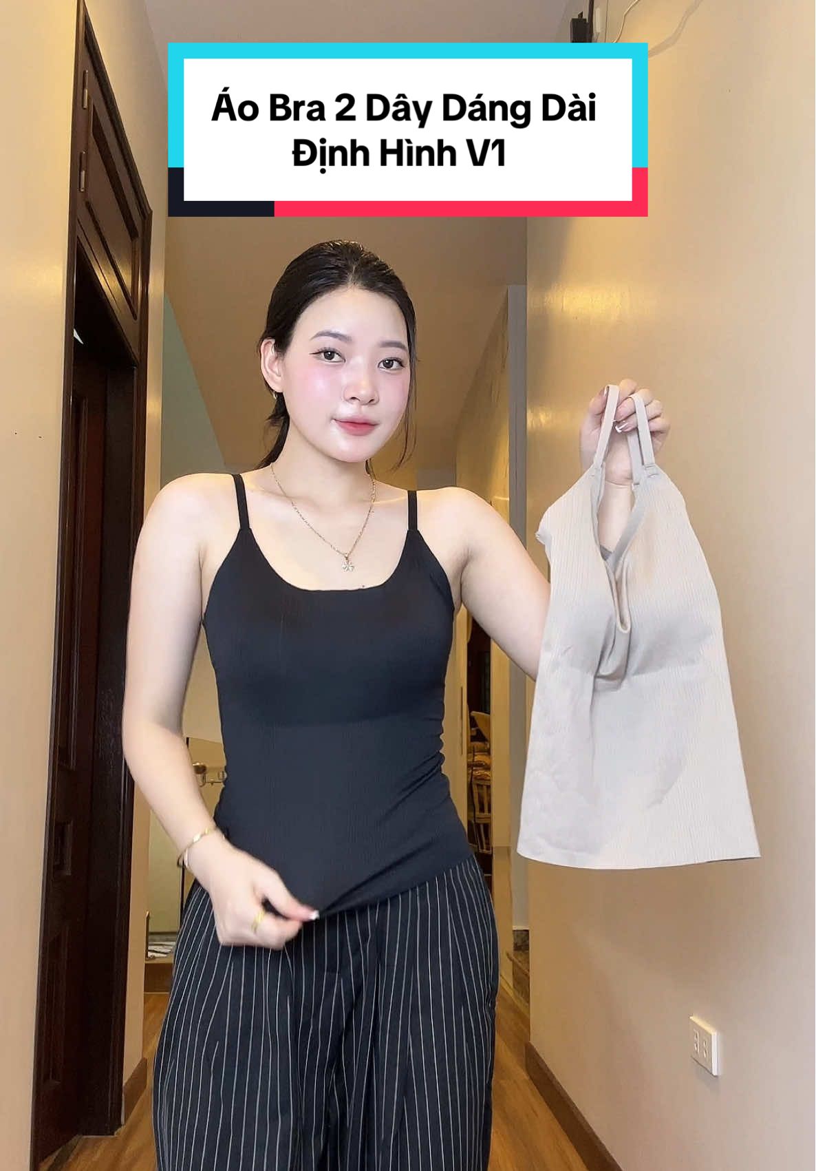 Thoải mái nhưng không được thả rông nha các mom. Áo 2 dây bra kèm sẵn mút đệm diện hè vừa thời trang mà vẫn nâng đỡ, định hình v1 chân ái 🛒 #fypシ #foryoupage #foryou #xuhuong #lammecungthuy #viral #thuydangbacninh #landauthuylamme #ao2daybra #aobrasanmut #rolarola #aobranu #ao2daycodem 