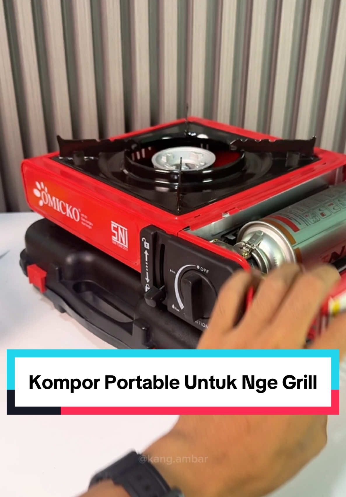 Kompor portable Omicko 2in1 yang bisa pake gas tabung nih, cocok buat nge grill dan camping #komporportable #komporportablemurah #komporcamping #komporgrill 
