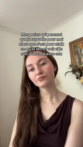 C’est faux mais ça me fait rire de voir ce qu’ils like je me sens stalkeuse #humour #likе #stalking #aimer #publication #ami #daccord 