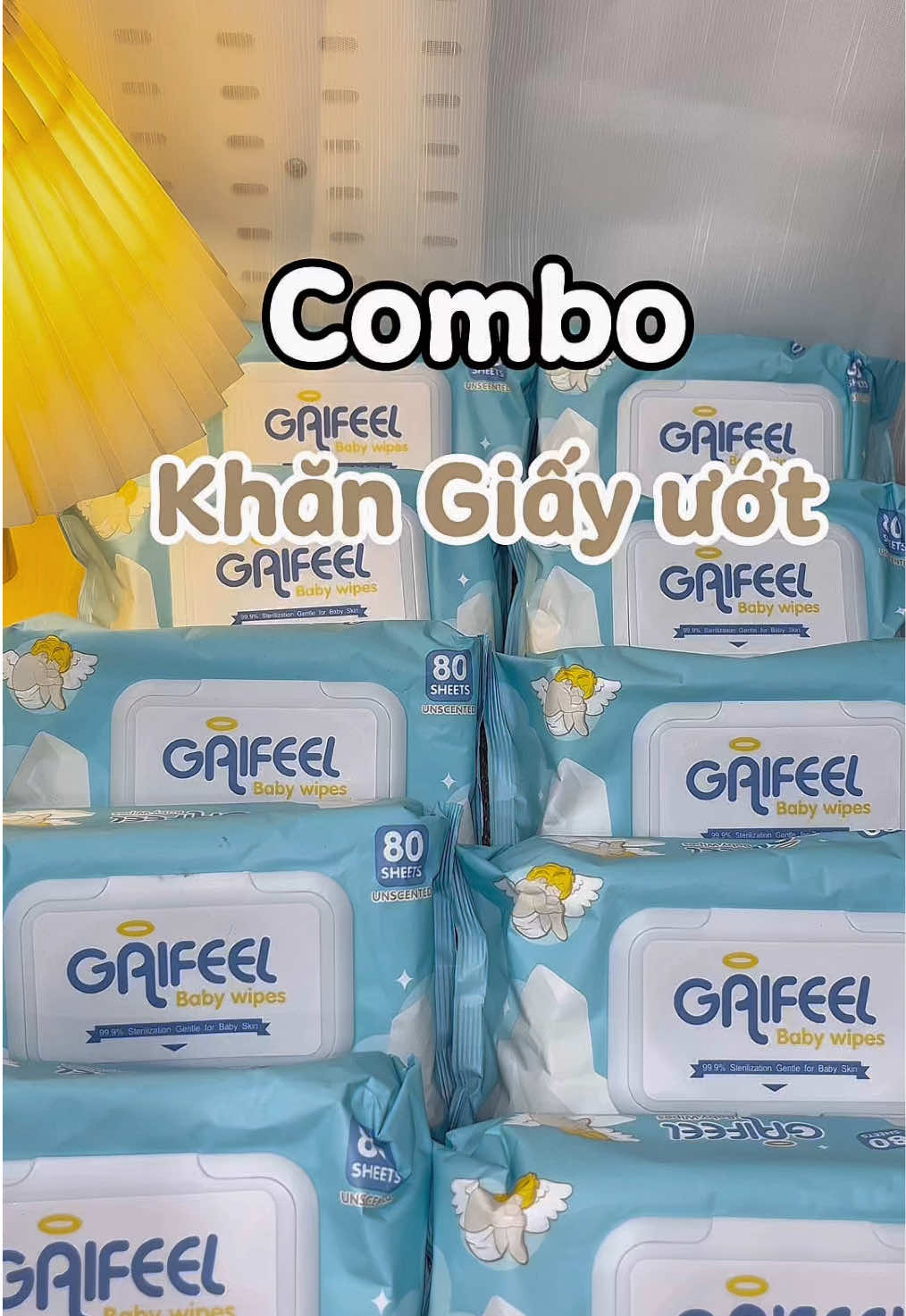 Combo 10 bịch khăn ướt 800 tờ mà rẻ qá đi mn ơi#reviewkhangiayuot#gaifeel #khangiayuotgaifeel#khangiayuotchobe 