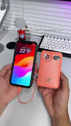 Sạc có phát hiện camera ẩn #riviulv1 #unboxing #unbox #review #sacduphong #checkcameragiaukin #goojodoq #sacduphonggoojodoq 