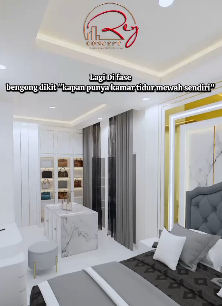 Siapa sih yang ga pengen kamar tidur minimalis seperti ini??🤧 . #kamartidur #kamar  #kamarminimalis #bedroom #design #desaininterior  #desainkamar 