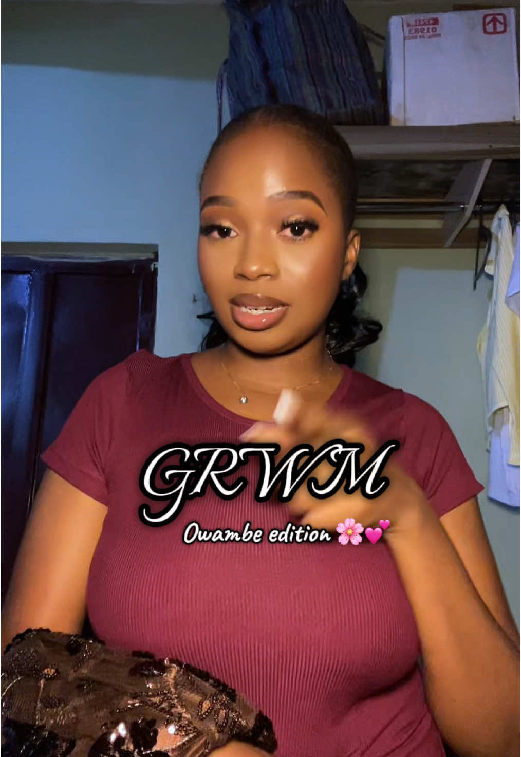 GRWM but let’s make it Owambe😍🙈 All thanks to my stylist and makeup artist for making me look this good😭❤️ Dress from @gefallen  Makeup by @DAMILOLA💕  Jewelry from my friends brand @Oluchi❤️  Beauty from my mom and God😂❤️  #owambe #dinner #departmentaldinner #dinnernight #owambeoutfit #outfitinspo #goviral #pharmacy 