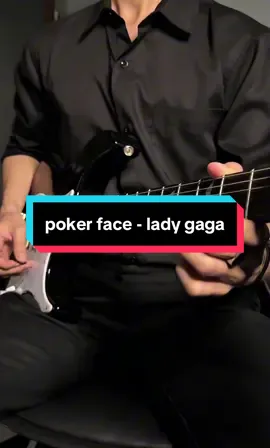 poker face - lady gaga #ladygaga #pokerface #guitartok 