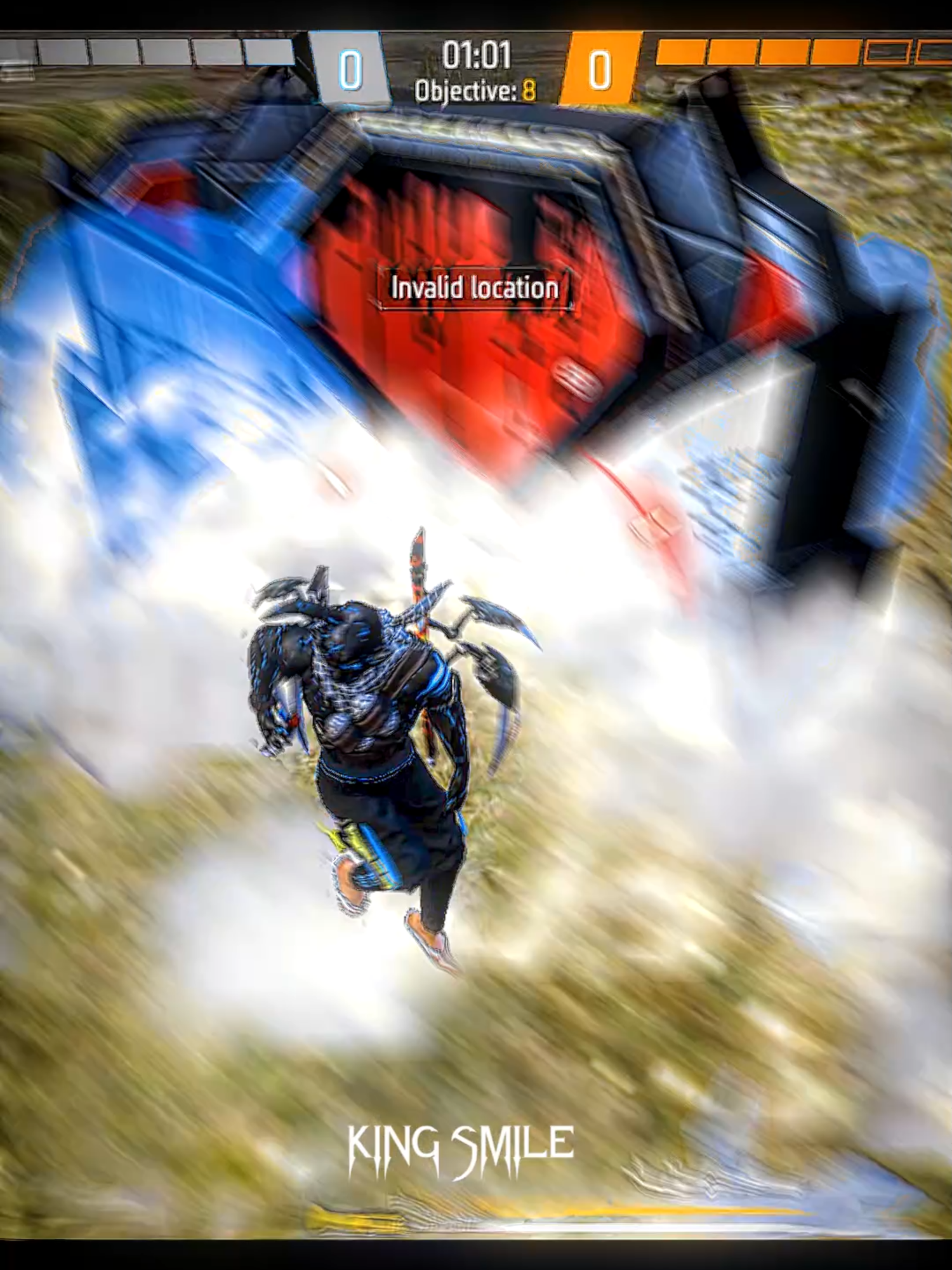 IMPOSSIBLE 💀🍷 || 1 v 6 CLUTCH || #freefire #shorts #foryou #foryou  #foryoupage #edit #capcut #king_smile_gaming #aftereffects #ffedit