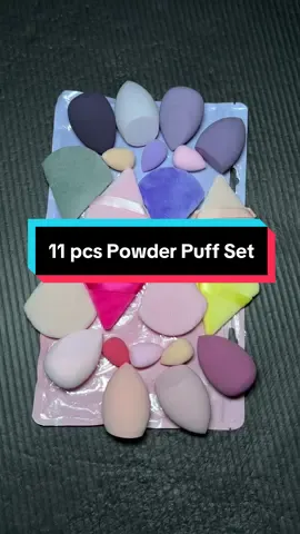 Who is secretly using this beauty stuff! 11pcs  beauty puff set! The combination of beauty sponge and powder puff is really perfect and cute!#beauty #powderpuff #Sponge #makeupsponge #puffset 