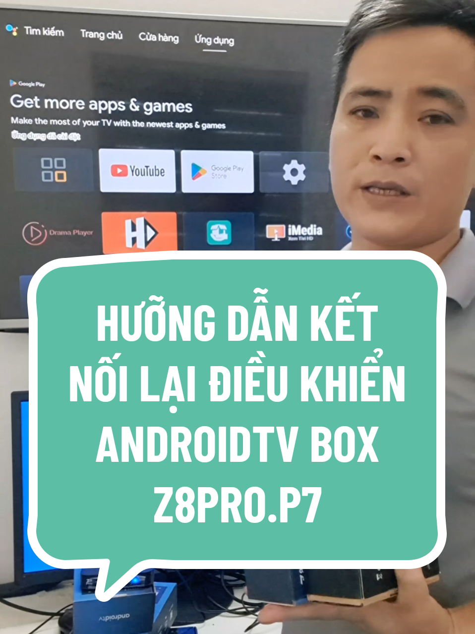 Hưỡng dẫn kết nối lại điều khiển giọng nói đầu androi box p7 z8pro