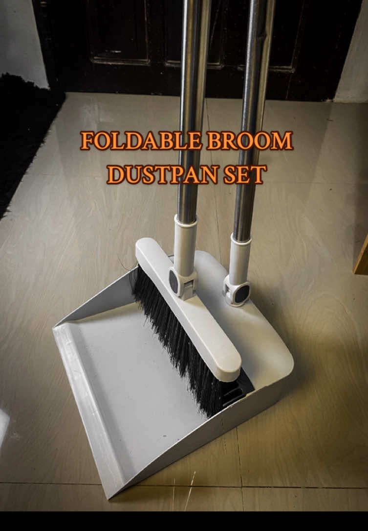 FOLDABLE BROOM DUSTPAN SET