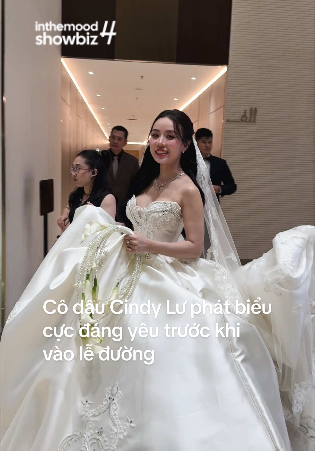 Cindy Lư: “Cưới thôi hẹ hẹ hẹ” Cô dâu cute quáaaa #datg #cindylu #damcuoidatgcindy #showbiz #ITM4SB 