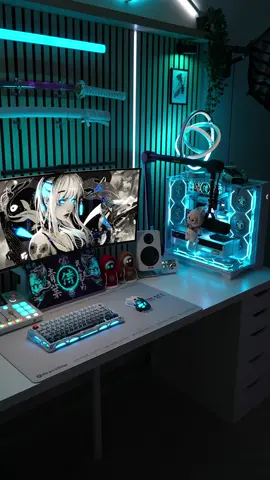 The Best Gaming Room #fyp #whitesetup #white #pc #setup #techtok #tech #pcgaming #pcbuild #RoomTour #room #gamingroom #creatorsearchinsights 
