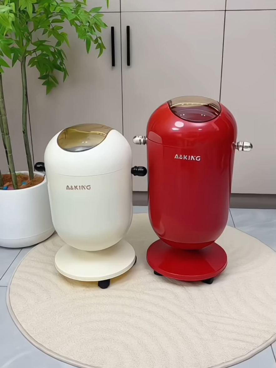 Thùng rác hình quả trứng lật trông vừa đẹp vừa tiện dụng, bánh xe đa năng giúp dễ dàng di chuyển khắp mọi nơi-! #thungrac#thungracthongminh#thungracsangtao#thungdungracsangtrong#thungdungrac#giadungtienich#videoviral#xuhuong