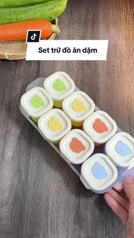 8 hộp silicon trữ đông đồ ăn dặm cho con #lanhuong2be #doanlanhuong #hoptrudongchobe #hoptrudongdoandam #hopdungdoandam #andam 