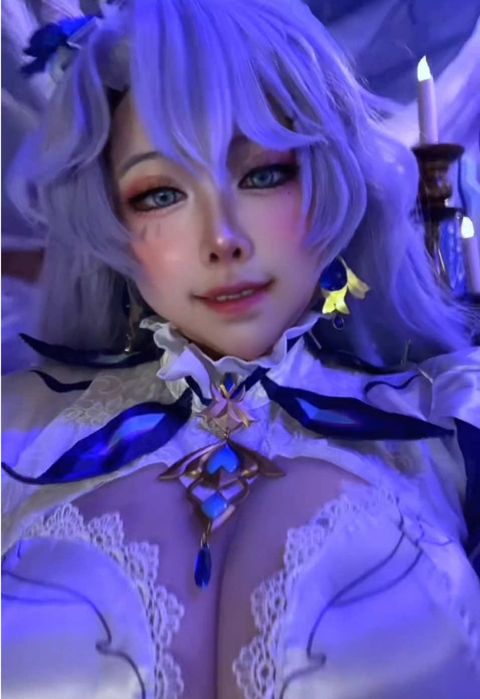 Don’t be shy ☺️🍒✨ | Ig : aaaresss | #Cantarella #Wutheringwaves #Cosplay #cantarellacosplay #wutheringwavescosplay 