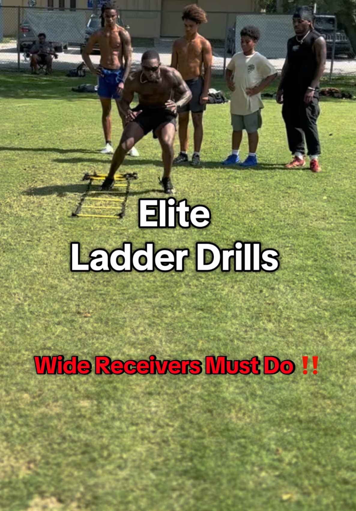 All Wide Receivers Should Be Doing These Drills if you Want to Be Elite 🚨🔥🔥🔥 #footballtiktok #fyp #viral #explore #trending #football #footballtraining #athlete #sports #d1 #personaltrainer #wr #wrtraining #widereceiver #widereceivers #wrworkout #grind #hardwork #greatness #elite #ladder #ladderdrills #shifty #quick #agility #footwork #coach #training #drills #share 
