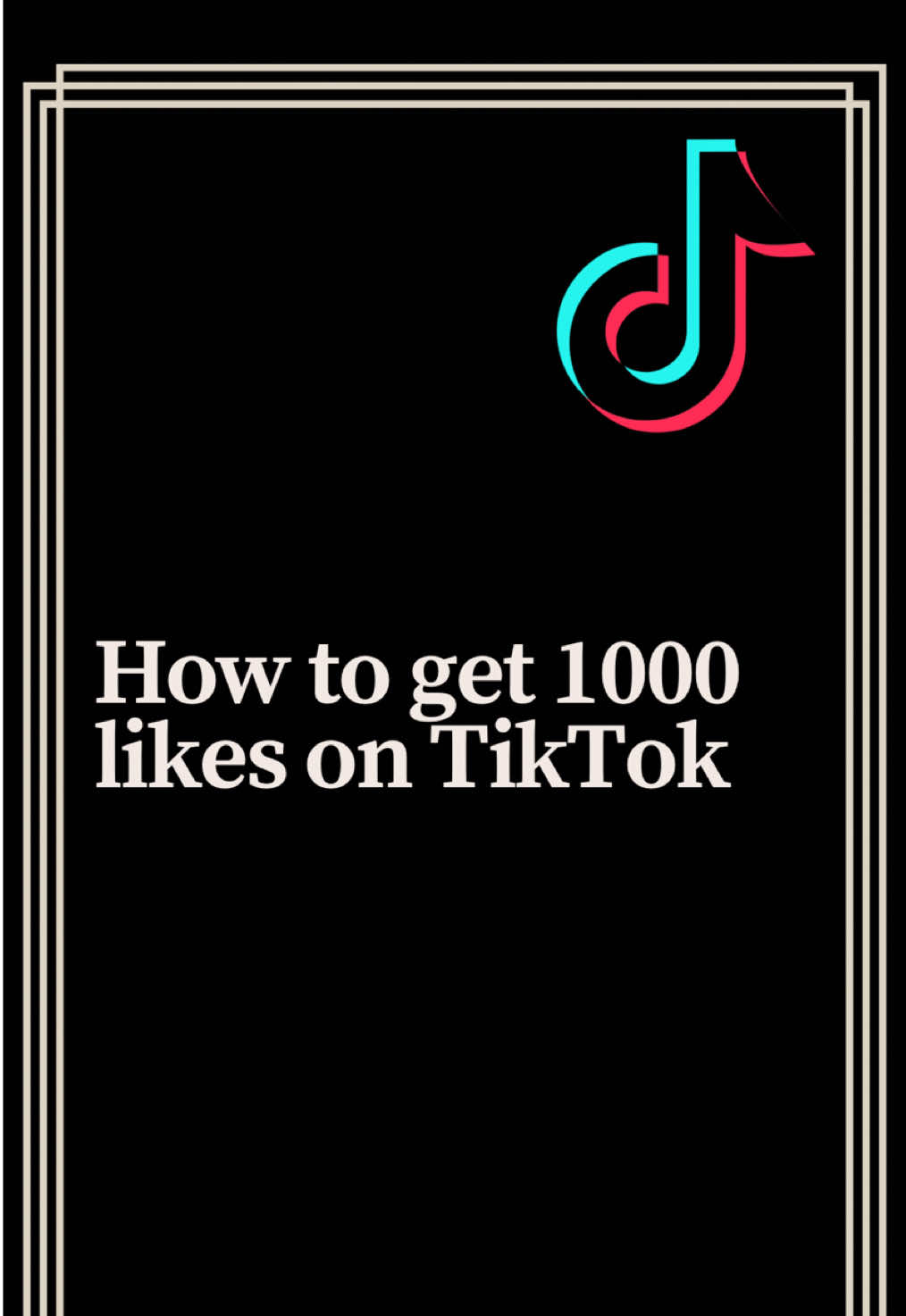 How to get 1000 likes on TikTok  #1000likes #1000like 