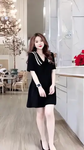 Váy bầu Cổ tim màu đen  #bigsize #setbo #setao #setvay #quantaynu #quanloe #quanaonu #vayxinh #ao #donu #vay #vaythietke #dam 
