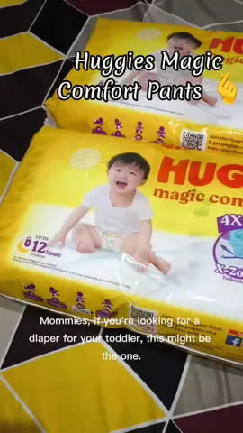Huggies Magic Comfort Pants - 32 pcs 🥰💯 #diapers #huggies #diaperpants #momandtoddler #comfortable #toddler #fyp 