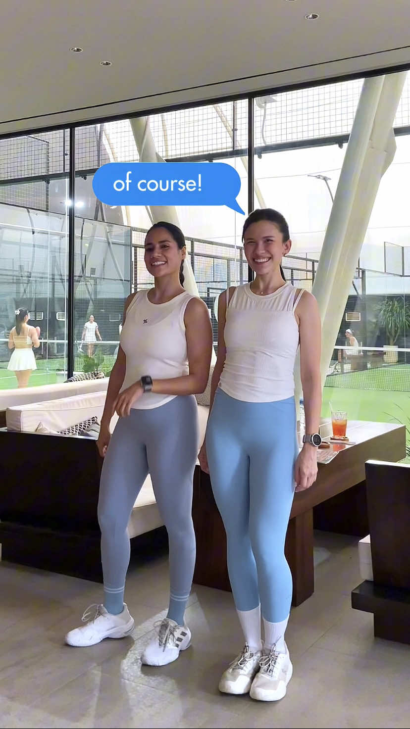 Special thanks to @Michelle Joan & @Lisaalhady for letting us scan their outfits! 👀 Spotted the lovely duo sporting our leggings on court, looking super cute (but no doubt still slaying the game). 🎾🩵        #padeltennis #tennisfit #padeltime #padel #activewear #foryou #fy #outfitideas #leggingsoftiktok #XexymixIndonesia #XEXYMIX 