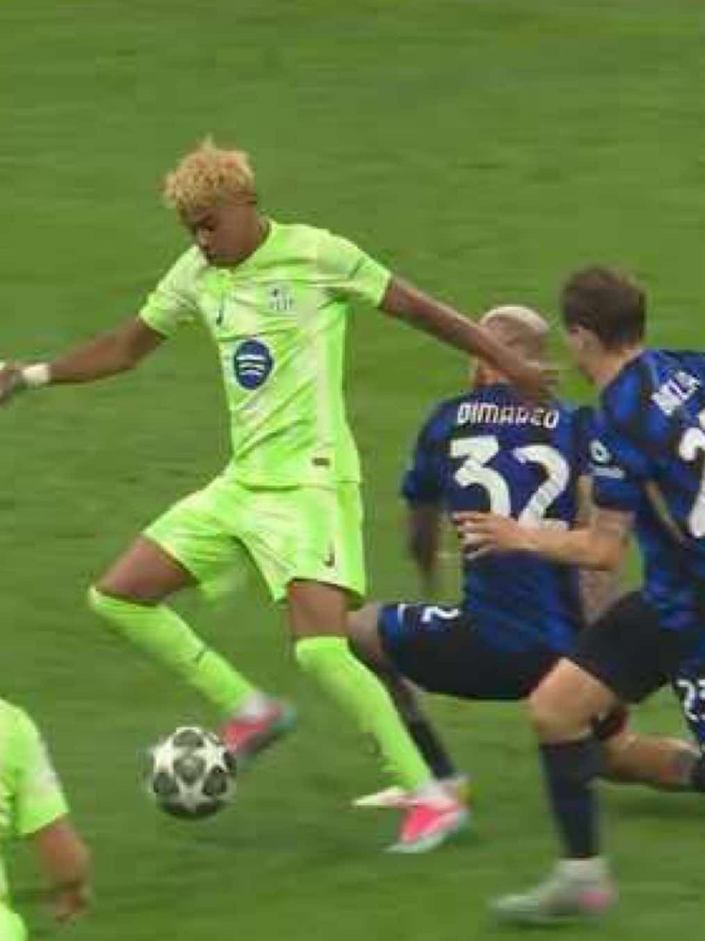 Lamine Yamal vs Inter Milan. #lamineyamal #lamine #yamal #barcelona #football #fyp #Soccer 