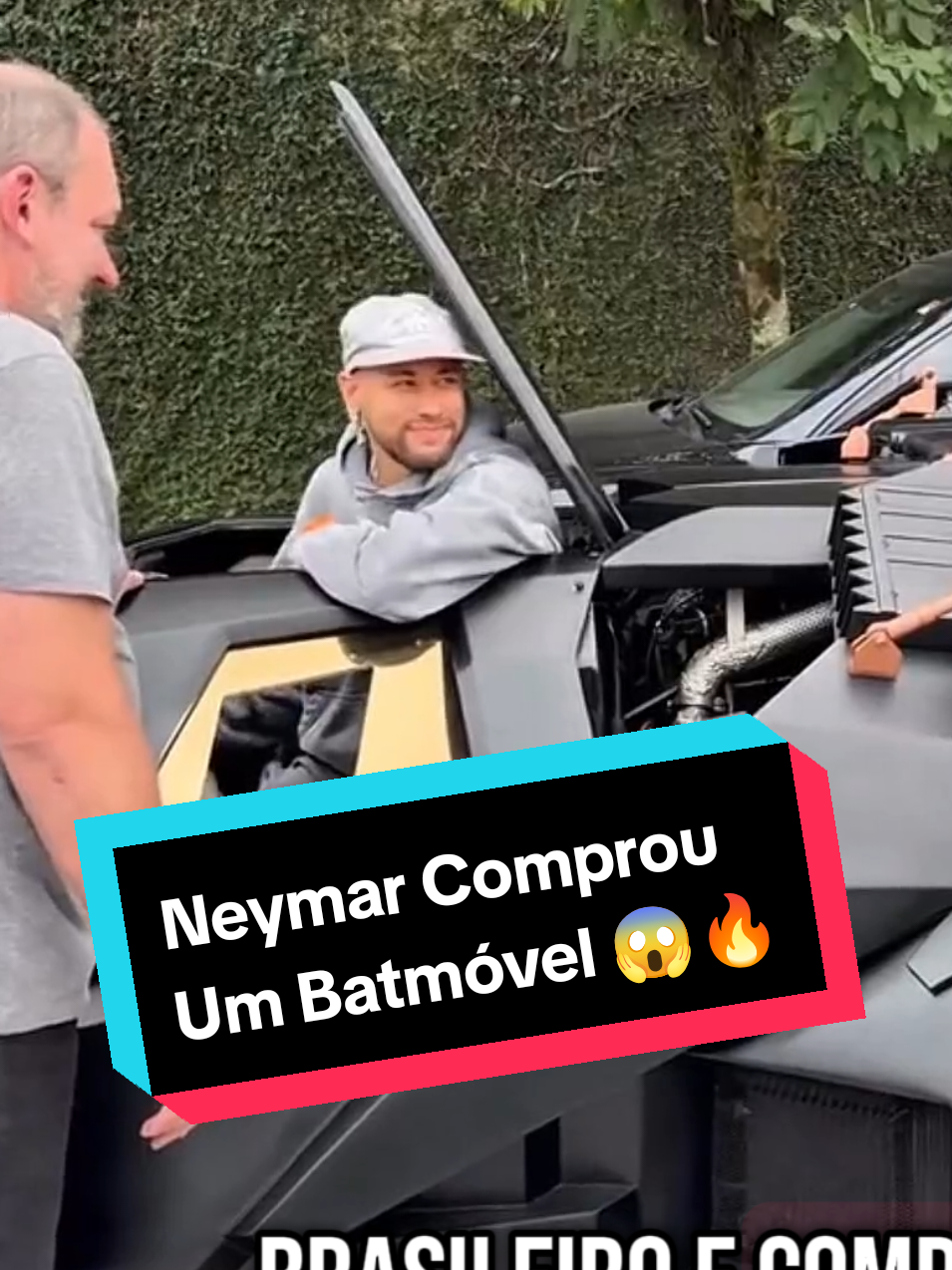 Neymar Compra uma Réplica do Batmóvel. #carro #neymar #batman #batmovel 