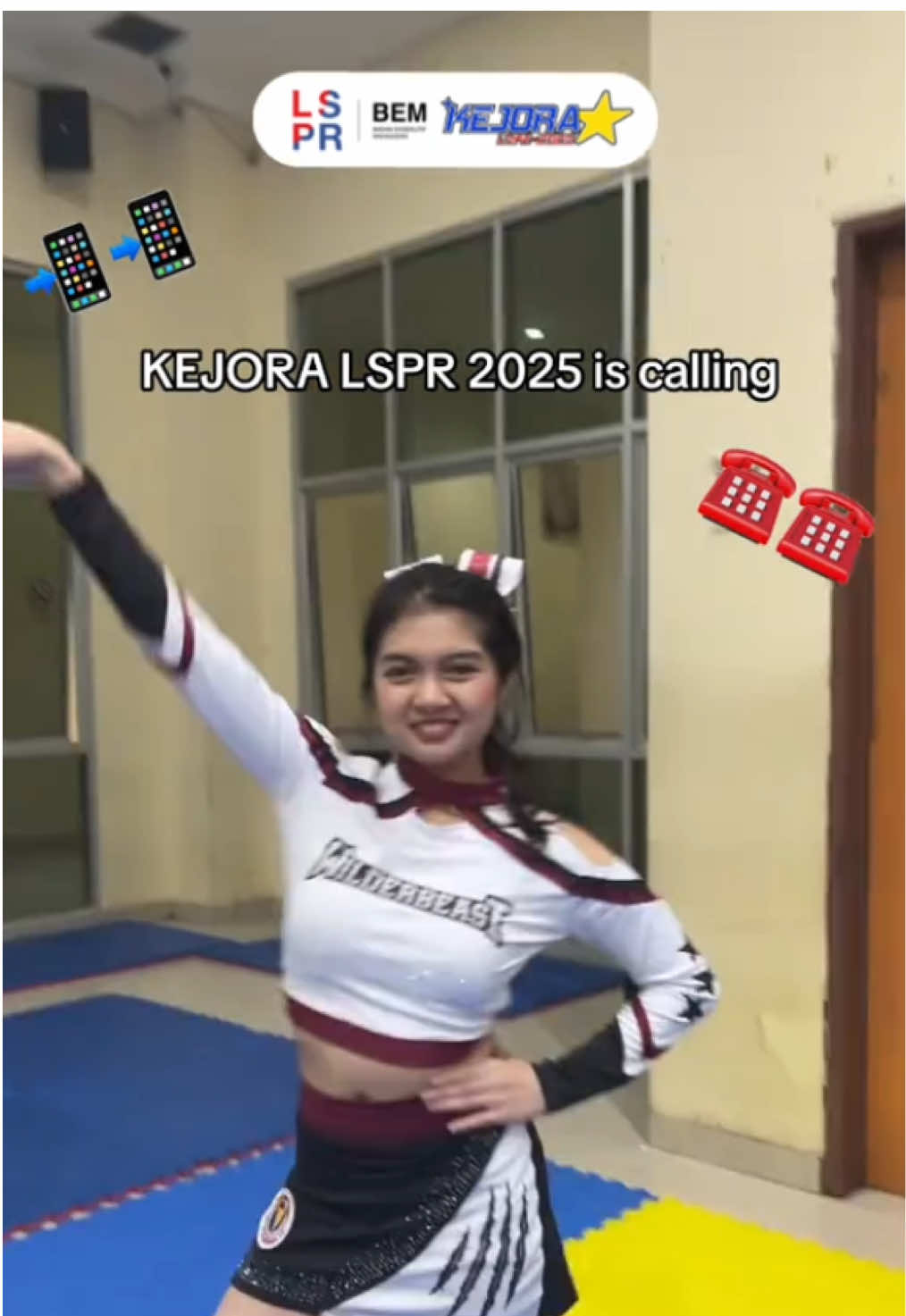 [KEJORA LSPR 2025 IS CALLING] KEJORA LSPR 2025 IS CALLING!! 📣💃 Para Cheerleader, ini saatnya kalian tunjukin kekompakan dan kemampuan kalian! 💥 Pendaftaran dibuka dari tanggal: 21 Mei – 14 Agustus 2025 Kategori: - Group Stunt All Female - Full Team All Female Untuk info lengkap bisa cek langsung Instagram kami di @kejora.lspr Ayo daftar dan segera jadi bagian dari KEJORA LSPR 2025!🌟 #LSPRJakarta #LSPRBali #LSPR33rd #BEMLSPR #KabinetNisena #WujudkanMimpiBersama #LSPRisEverywhere #StudentActivity #StudentLifestyle #LSPRKabarBaikHarilni #LSPRBerdampak #LSPRSports #LSPRBadminton #LSPRBasketball  #BhamahiraLSPR #LSPRCheerleader #LSPRFutsal #LSPREsports #LSPRMartialArt #KEJORALSPR2025 #BersatuBersamaMenjadiJuara #KejuaraanOlahraga  