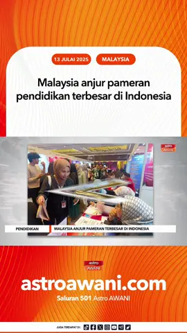 Pameran pendidikan tertinggi terbesar di Indonesia yang dianjurkan kerajaan Malaysia berjaya mengumpulkan 21 universiti Malaysia di negara jiran itu. #AWANInews