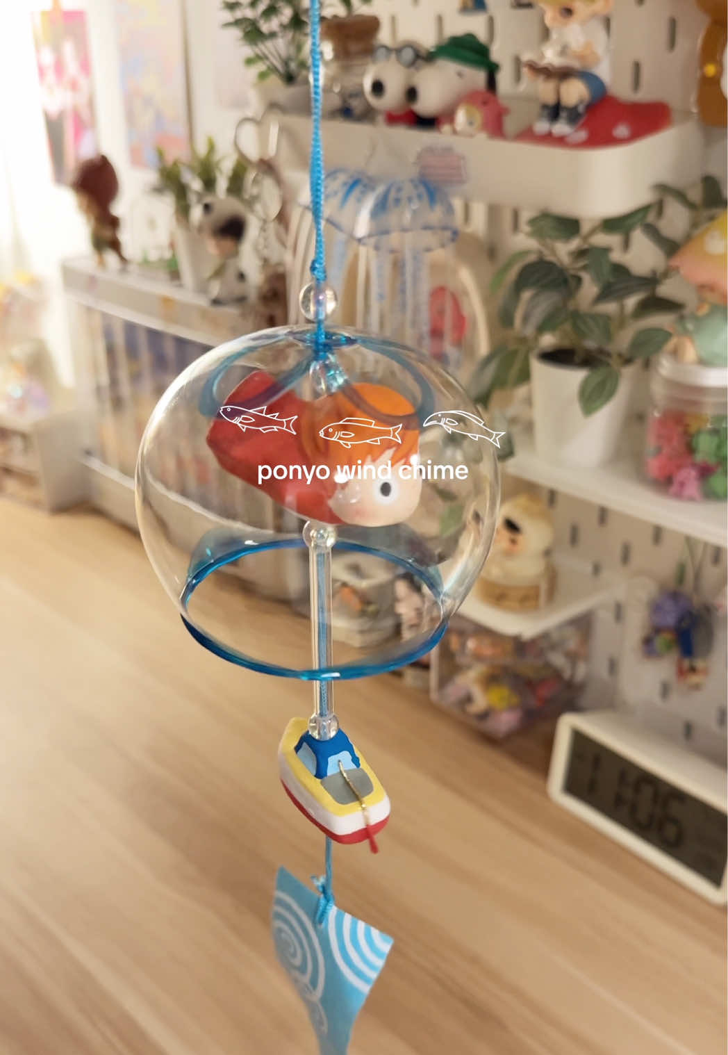 ponyo wind chime from studio ghibli park / museum 🎐 #ponyo #studioghibli #windchime #viral #fyp #desksetup 