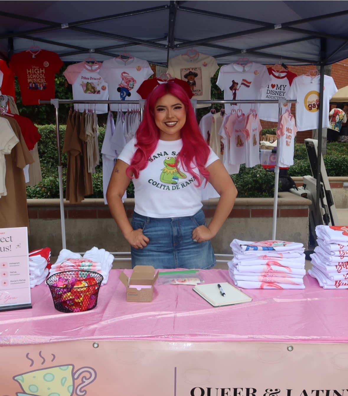 purchasing pride items from actual queer owned businesses >>>  @teacupscloset  #queer #lgbt #disney #disneyland 