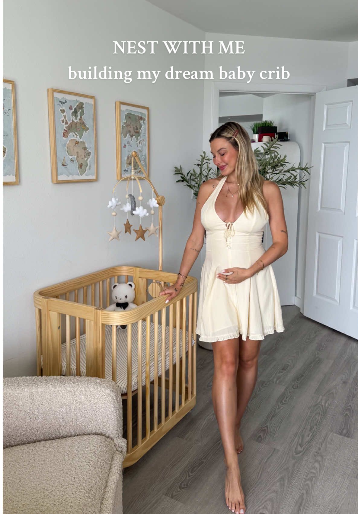 It’s time to get ready for baby’s grand entrance 🥹👶🏼  #Vlog #pregnantlife #pregnanttiktok #pregnant #nursery #crib 