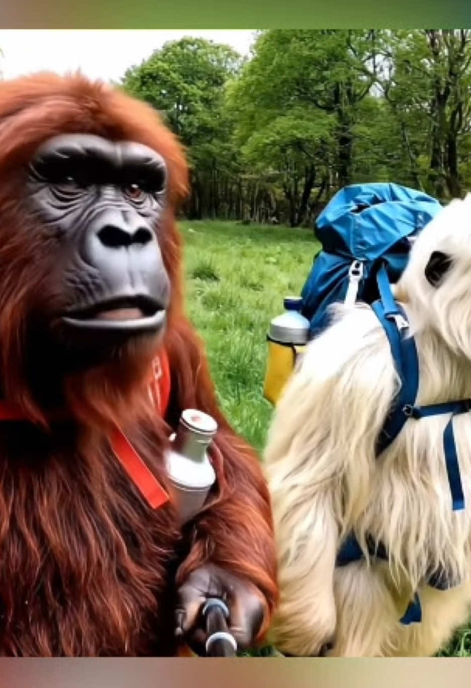 Petit bivouac avec Bernard #yeti #bigfoot #yetirouge #jacketbernard 