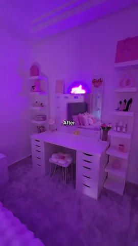 My new room | before & after 🌸🫧✨💕🤍 #RoomTour #girlythings #room 